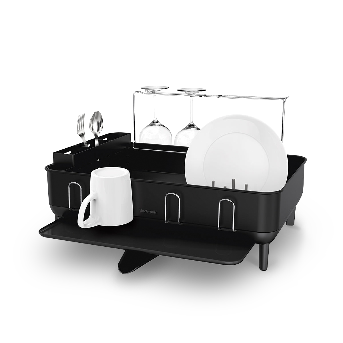 Steel Frame Dishrack with Sink Caddy